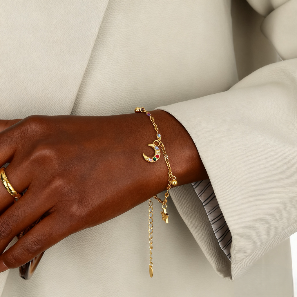 pulseira banhada a ouro #21