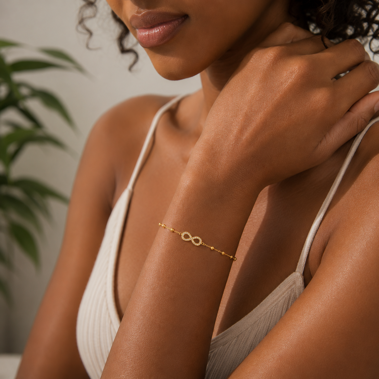pulseira banhada a ouro #65