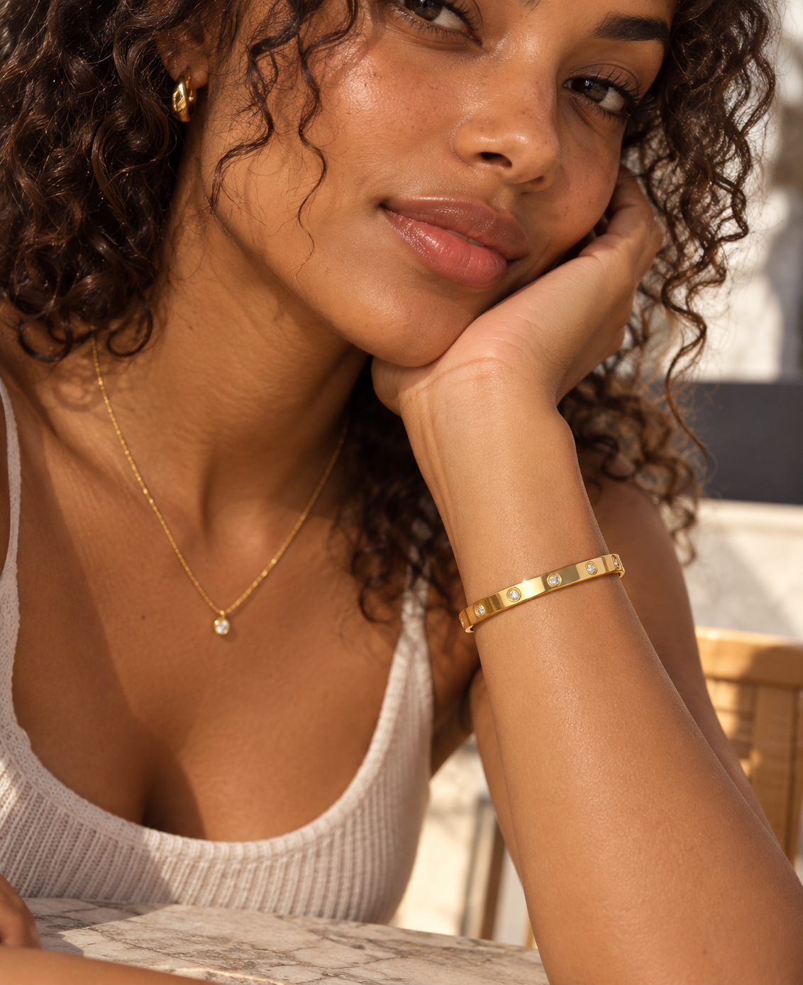 gold plated bracelet #33