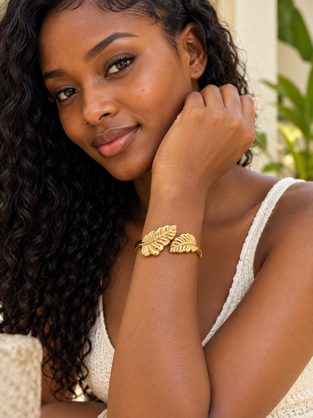 pulseira banhada a ouro #47