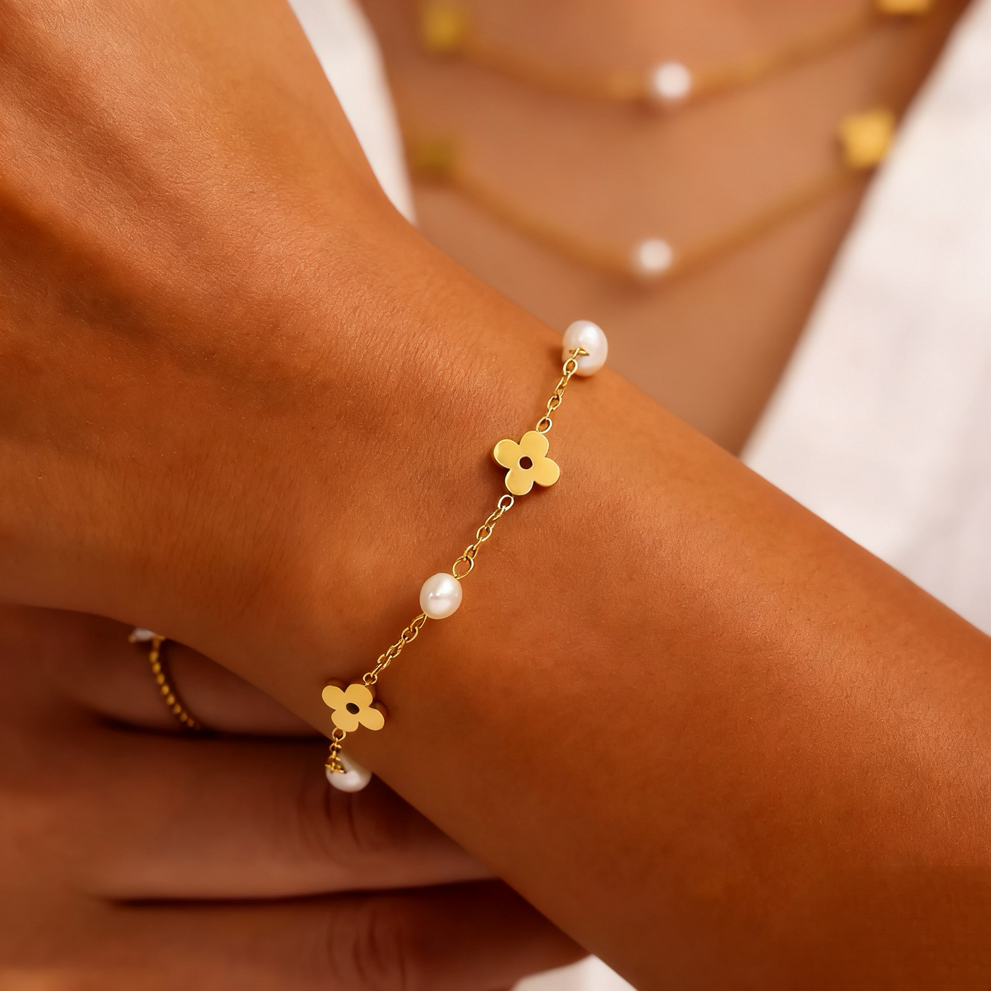 pulseira banhada a ouro #70