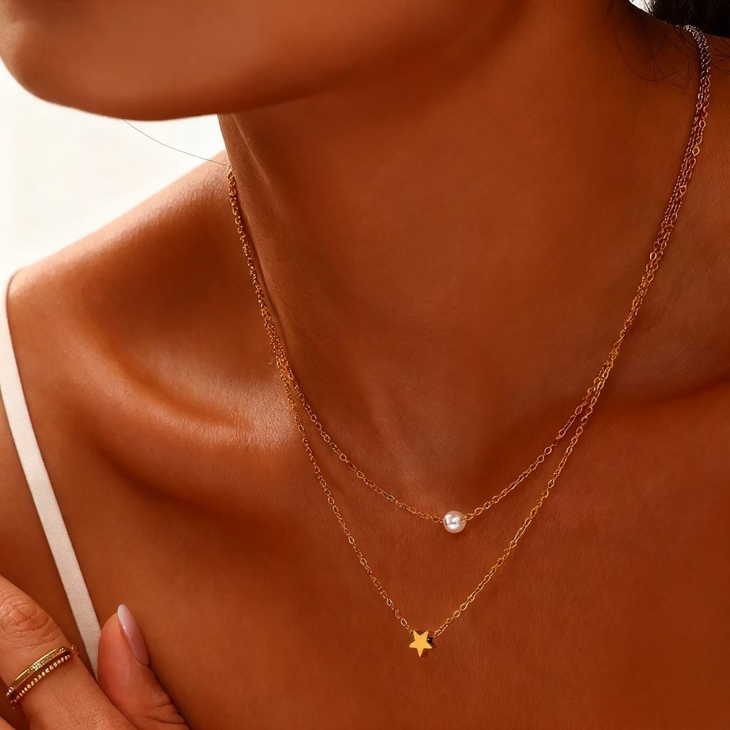 Colar banhado a ouro #33