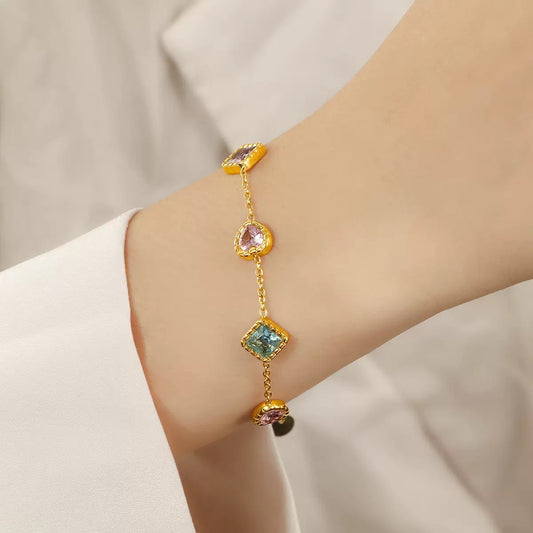 pulseira banhada a ouro #14