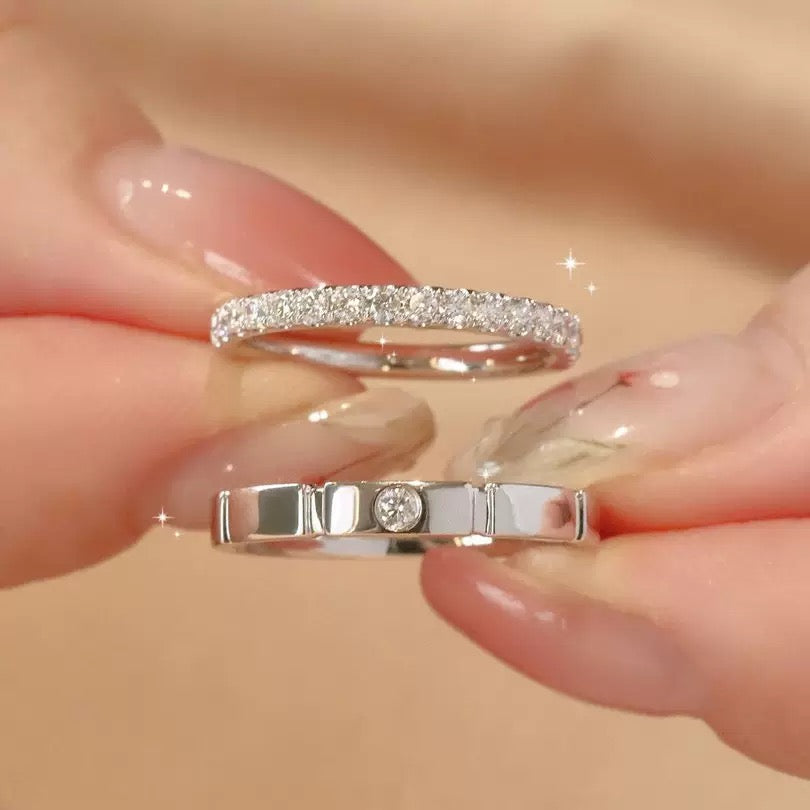 Anel prata casamento#25