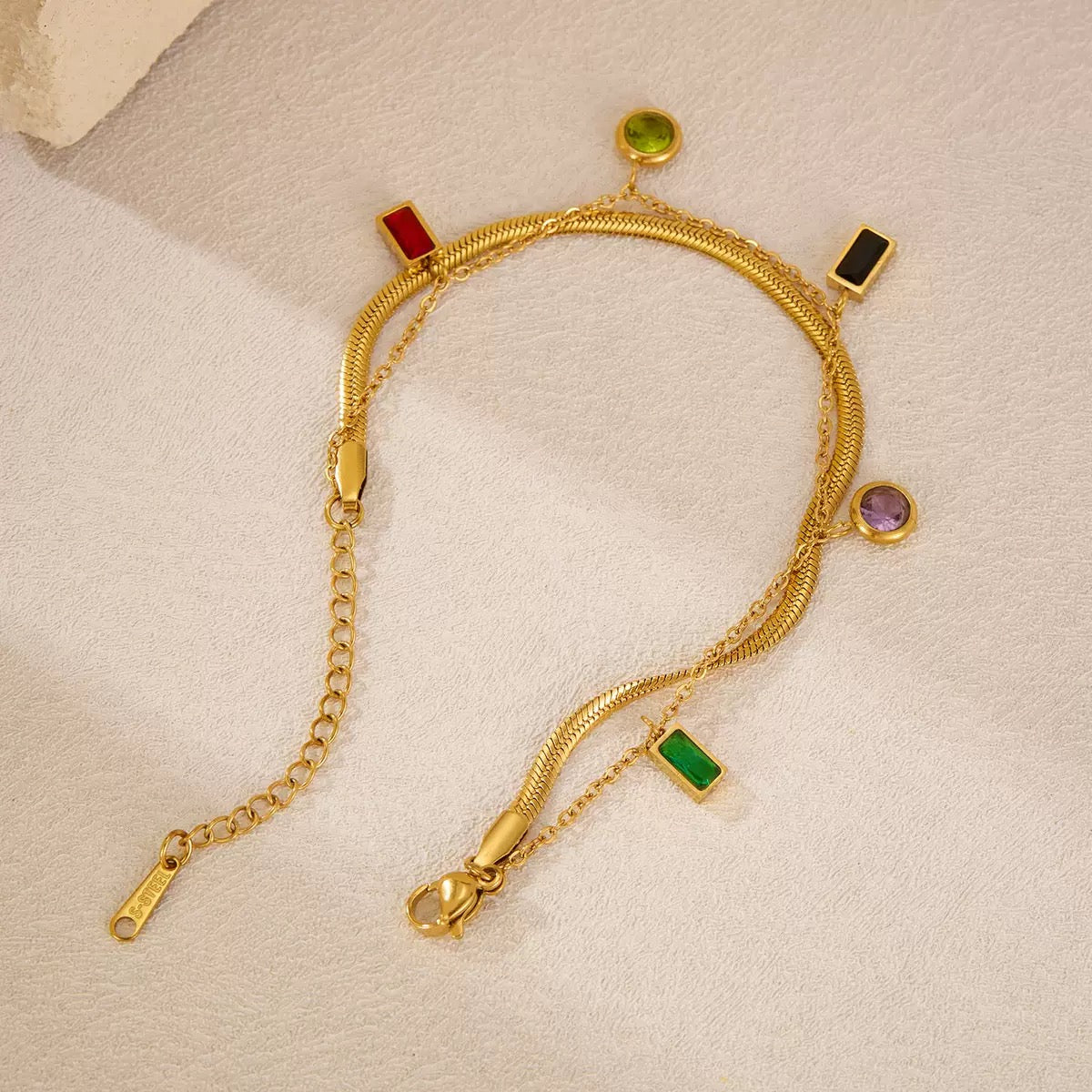 pulseira banhada a ouro #02