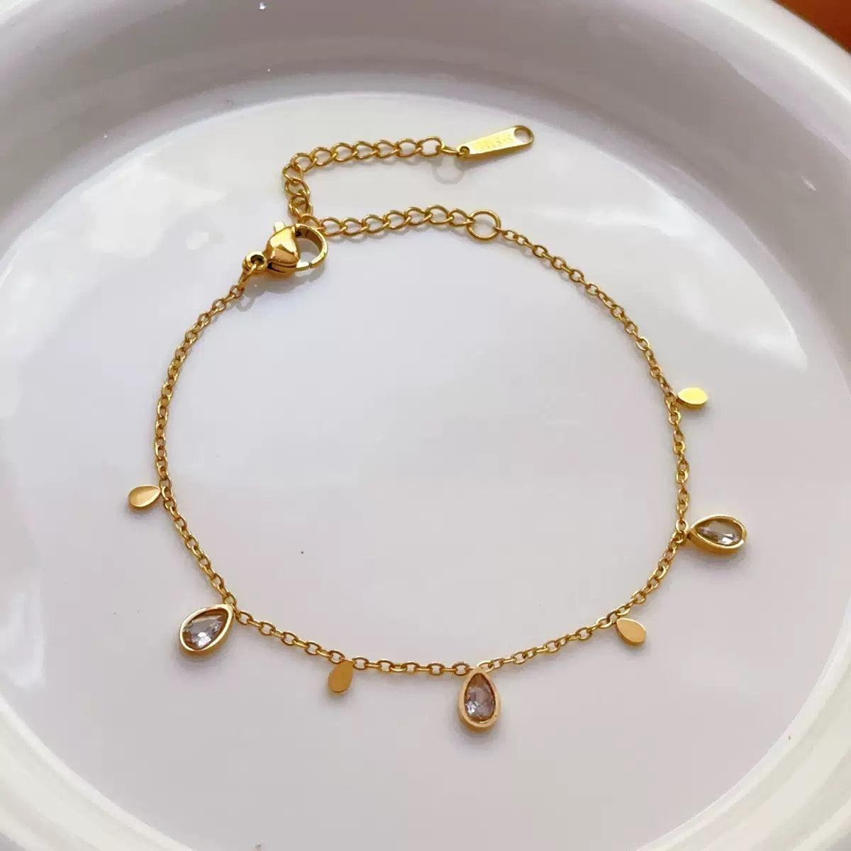 pulseira banhada a ouro #48