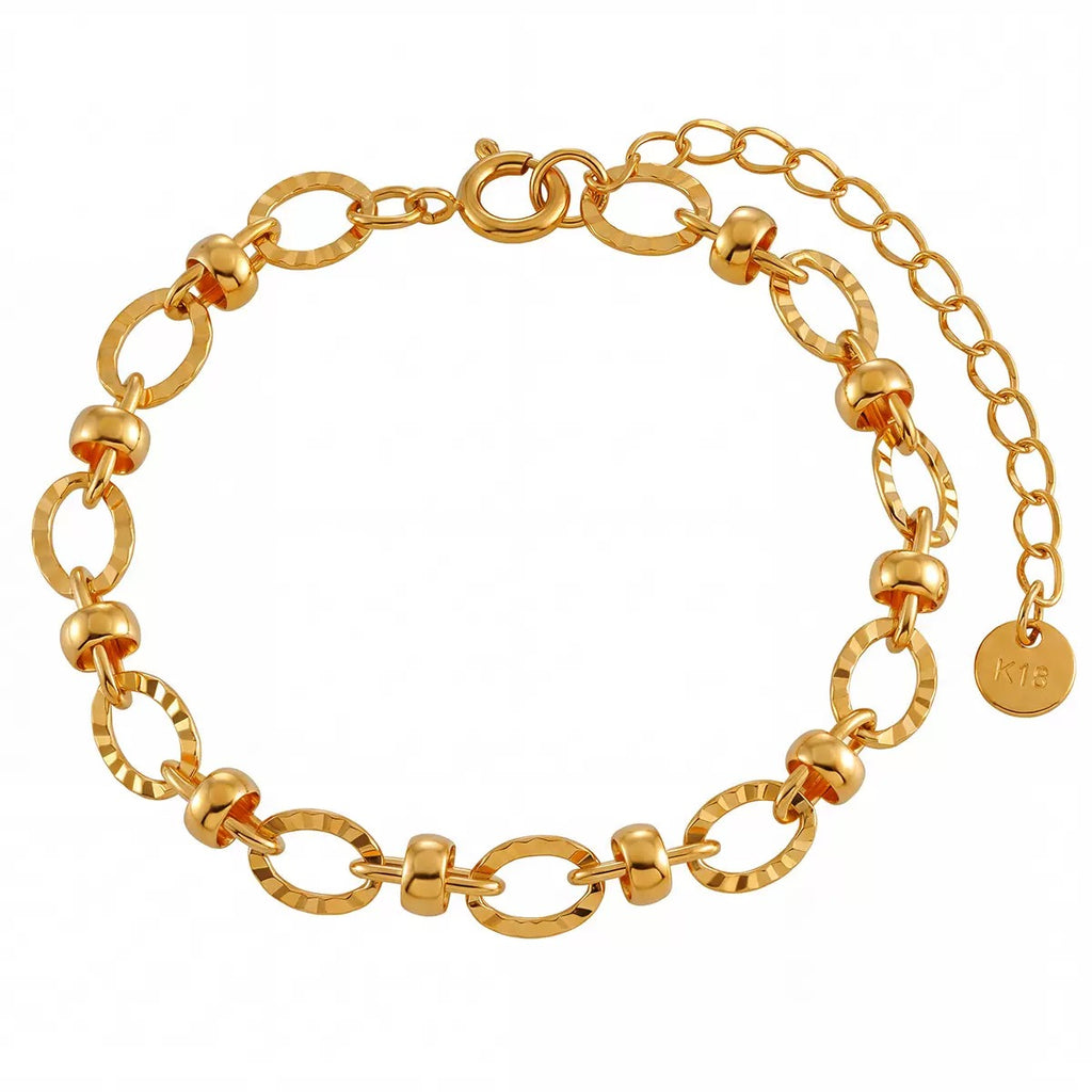 pulseira banhada a ouro #63