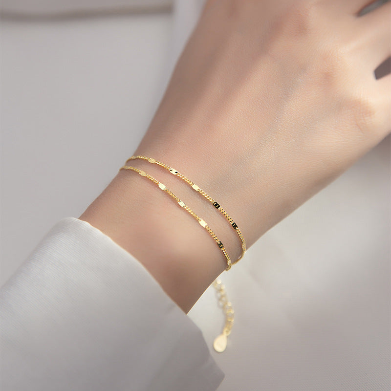 pulseira banhada a ouro #46