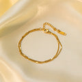 pulseira banhada a ouro #46