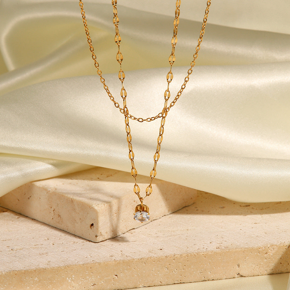 Gold plated necklace #76