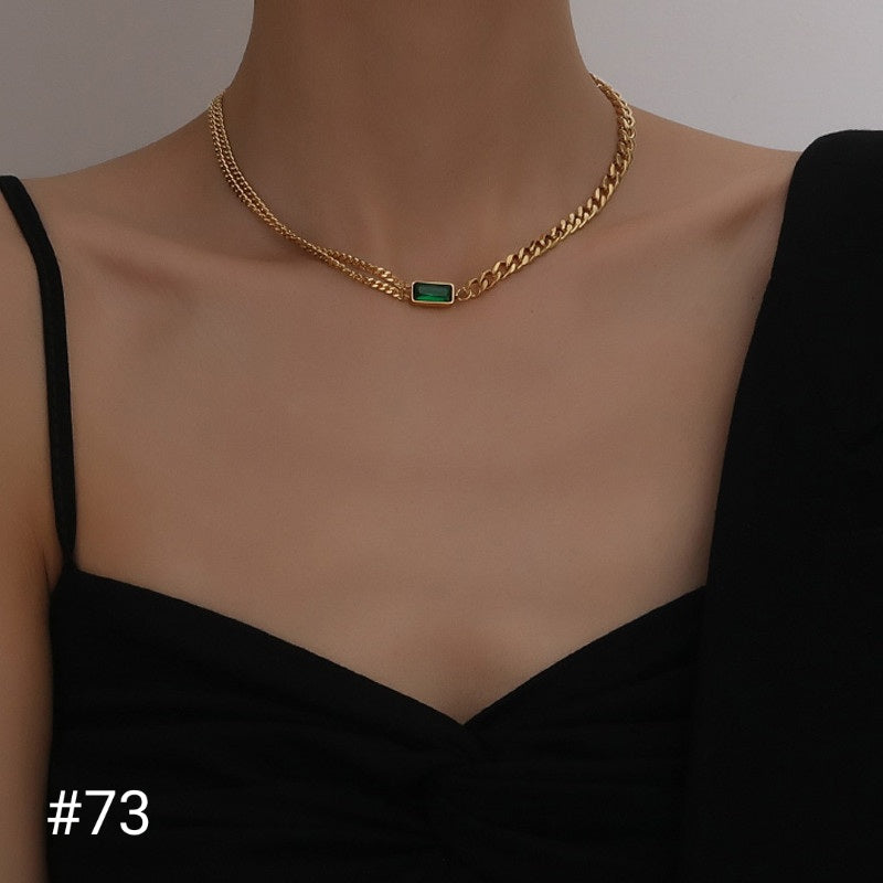 Gold plated necklace #73