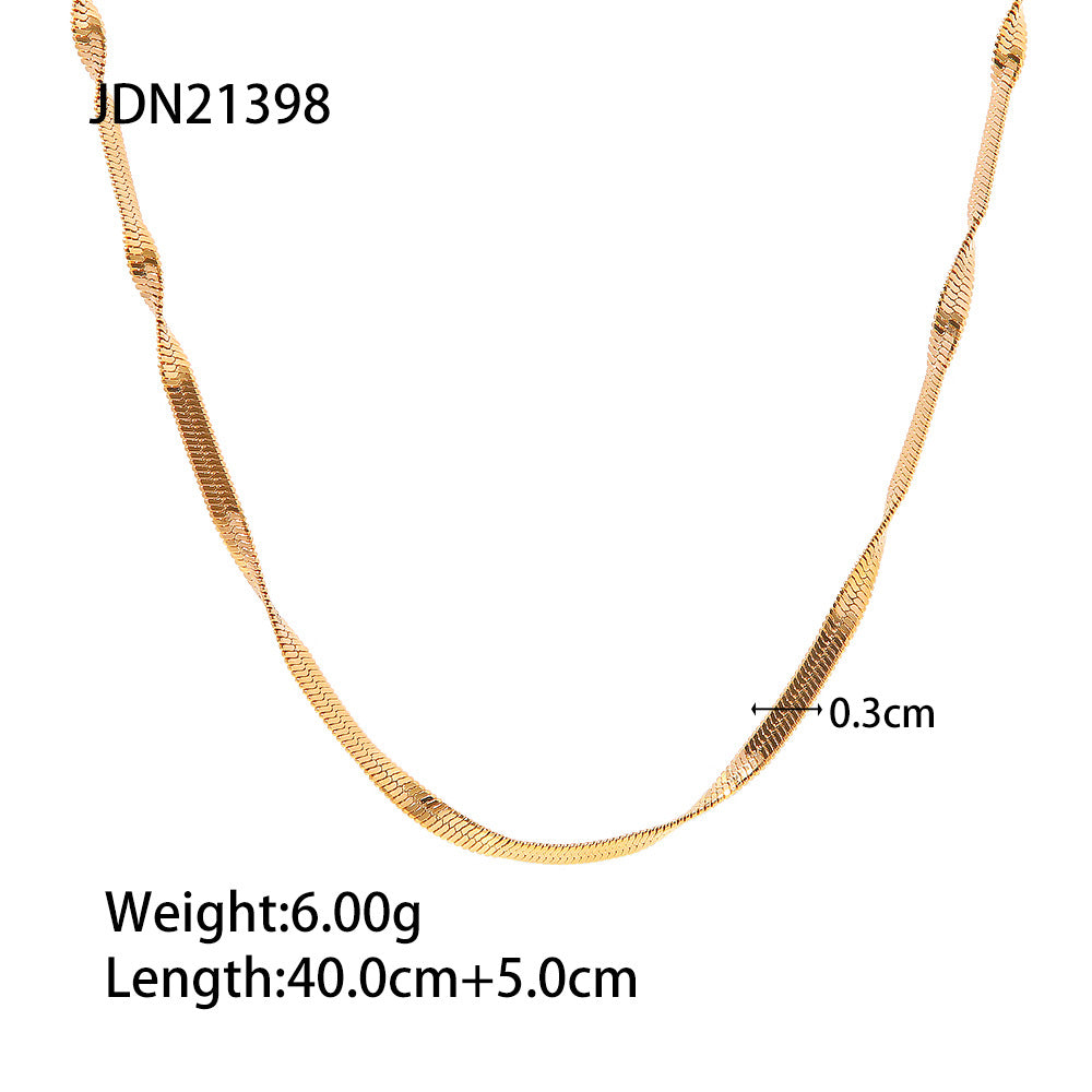 Gold plated necklace #12