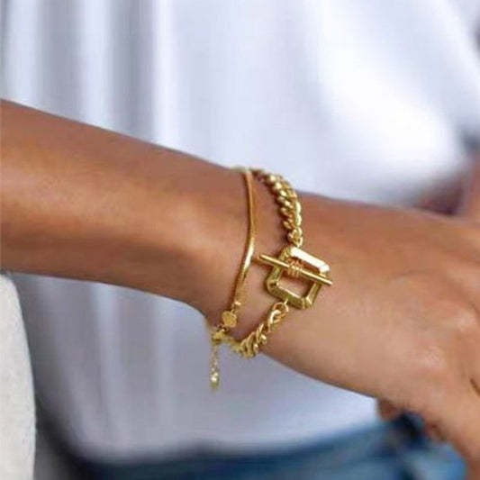 gold plated bracelet #36