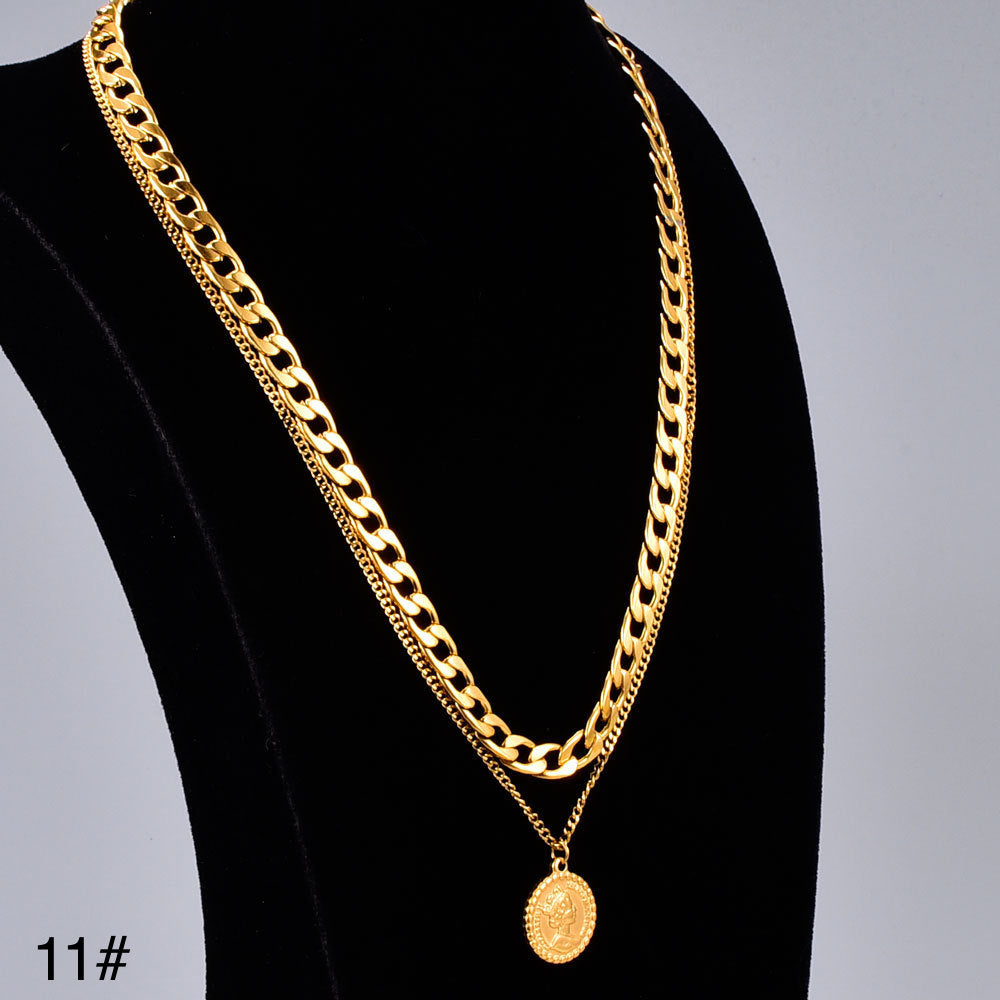 18k #11 plated necklace