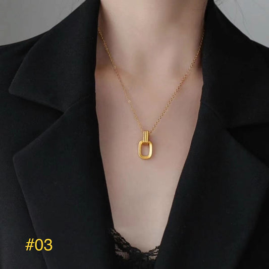 Gold plated necklace #03