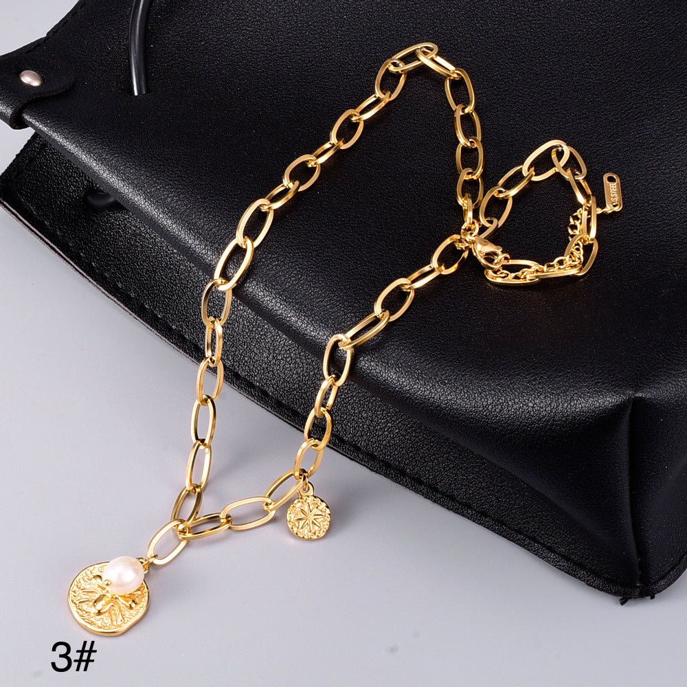 18k plated necklace#03