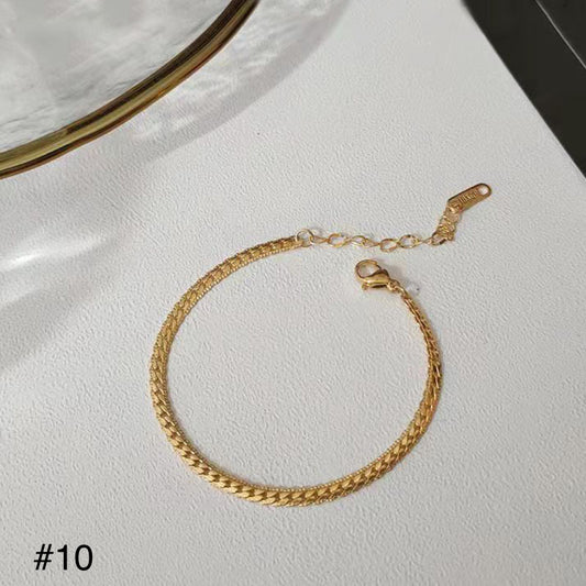 gold plated bracelet #10