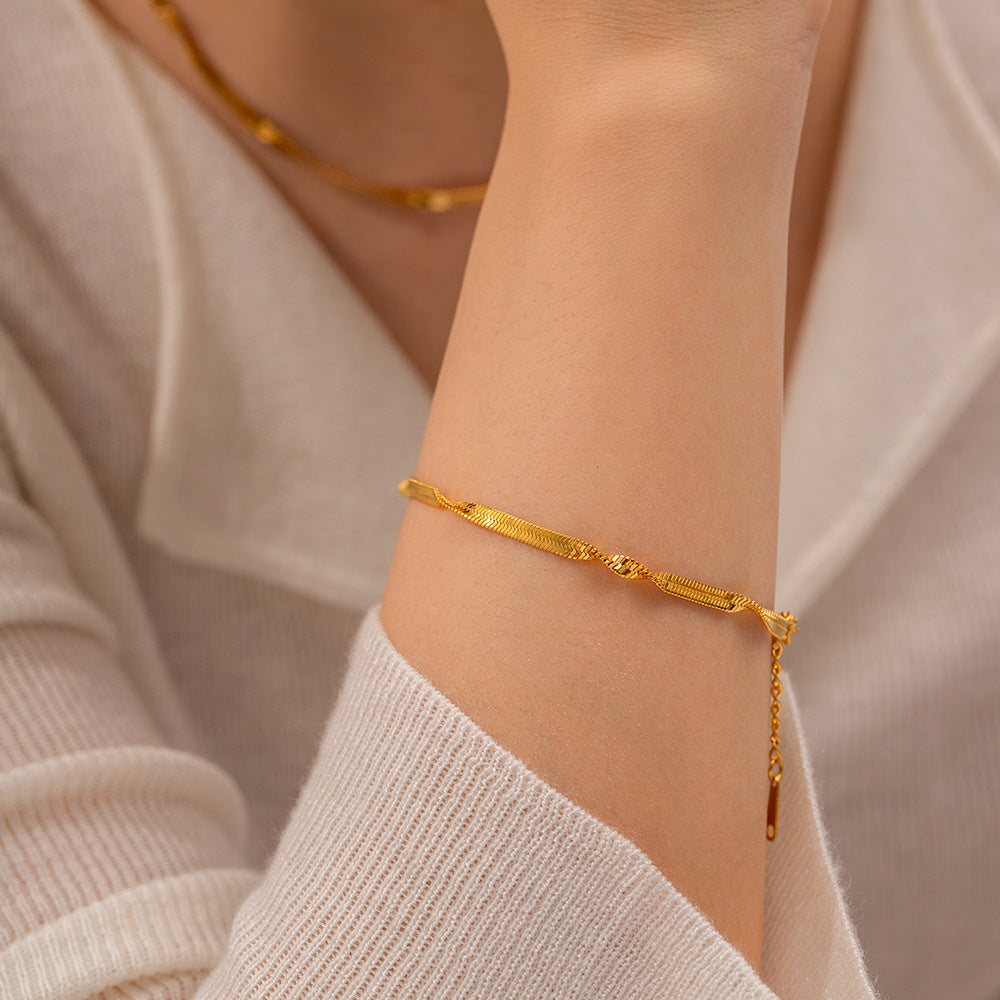 gold plated bracelet #09